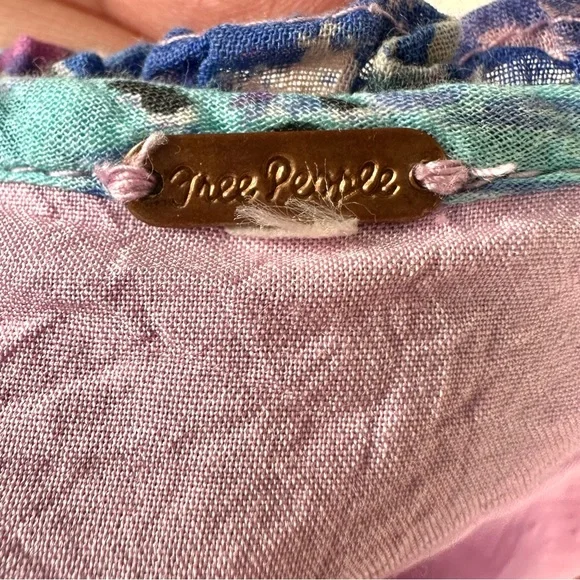 Free People Moondive Floral Patten Mixing Maxi Dress Bobo Cottagecore - Picture 9 of 13